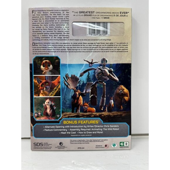 The Wild Robot (DVD) Kids Cartoon Brand New and Sealed!!! - Picture 3 of 3